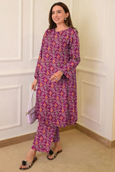 2 Pcs Unstitched Ladies Suit 115